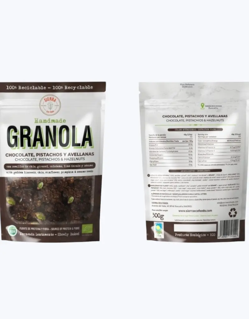 Granola choco-pistacho-avellana-bio