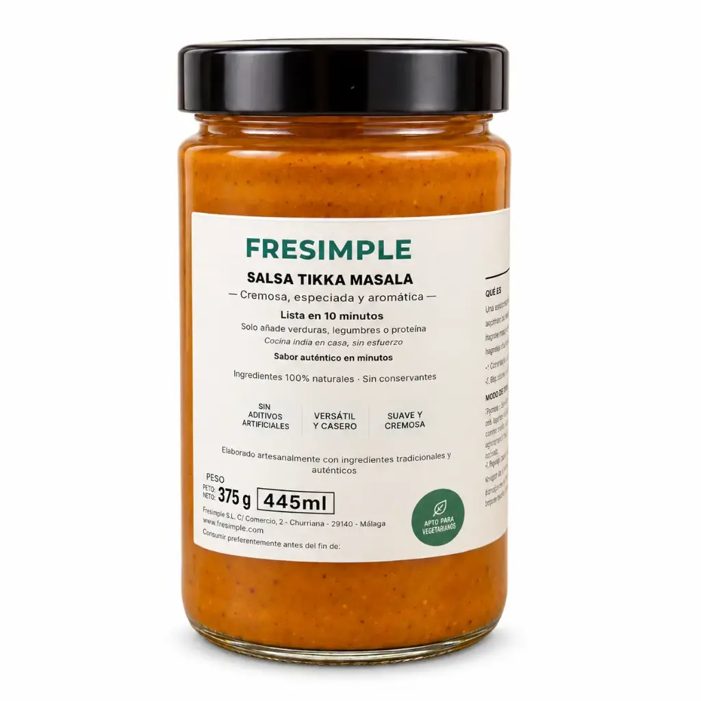 Salsa Tikka masala Fresimple 445 ml