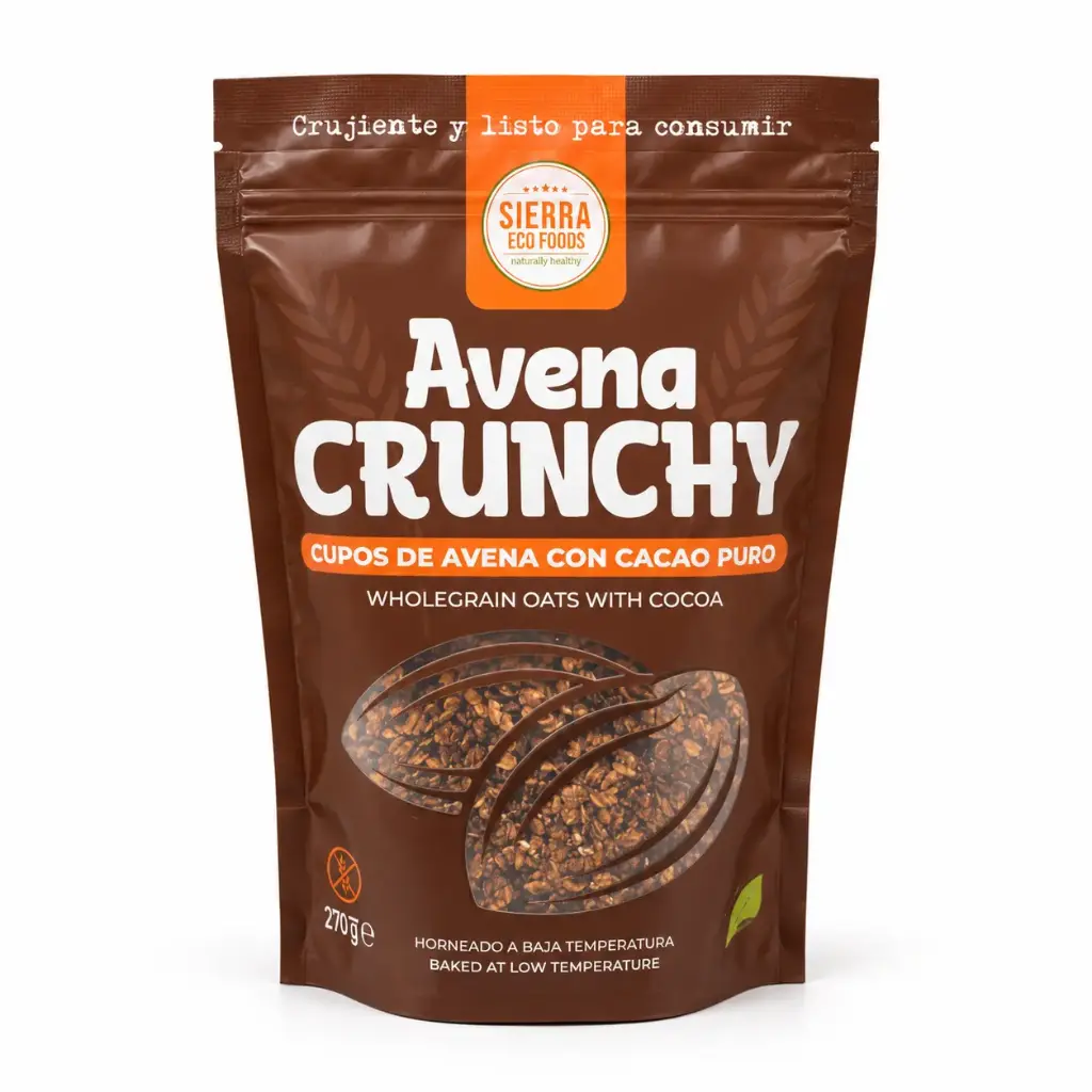 Avena Crunchy con Cacao Puro Bio
