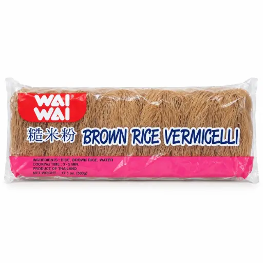 [1001835] Fideos de Arroz Integral Waiwai 500 g