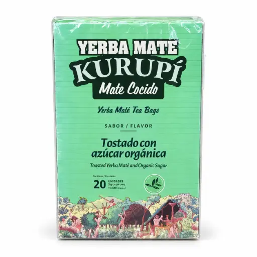 [1002346] Yerba Mate Kurupi Cocido con Azúcar Organica