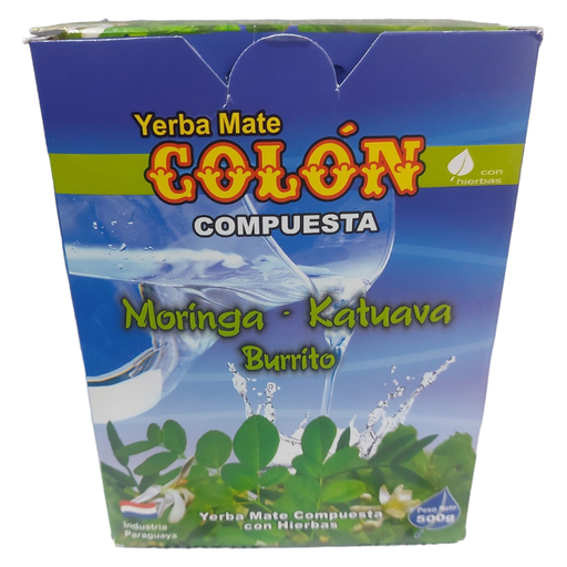 [1007262] YERBA MATE COLON Moringa, Katuava y Burrito