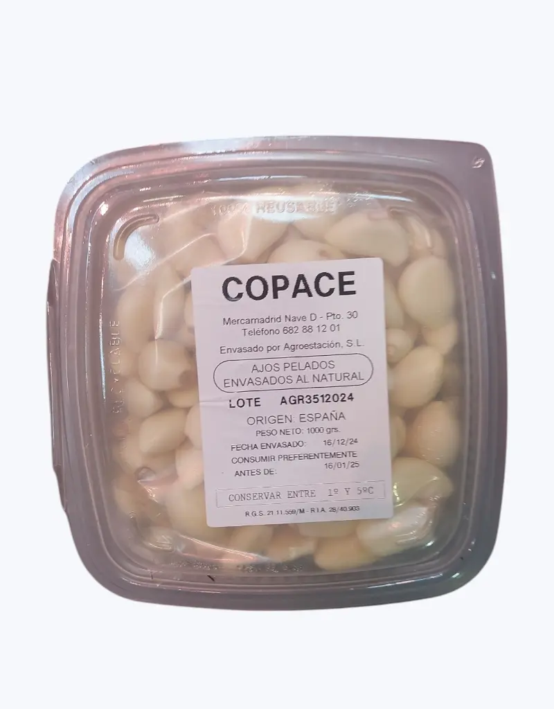 Ajo Pelado 1 kg (Unidad)