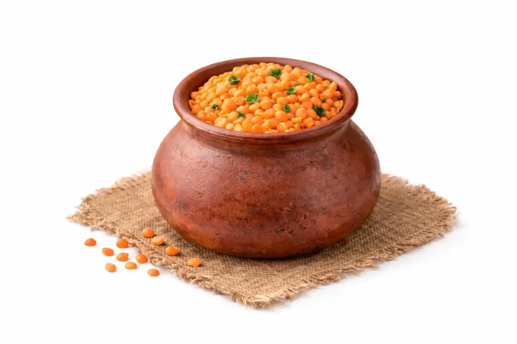 Legumbre lentejas roja pelada