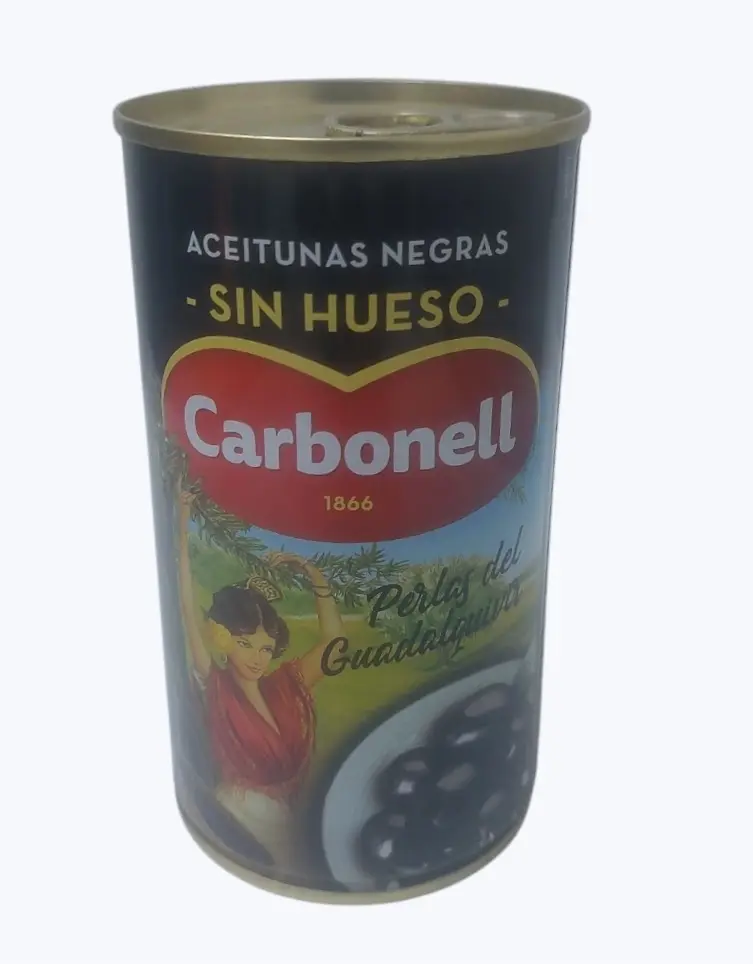 Aceitunas negras sin hueso 340g