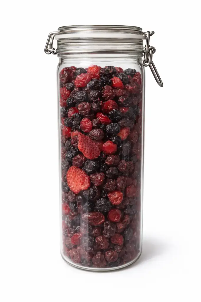 Fruta del bosque deshidratada