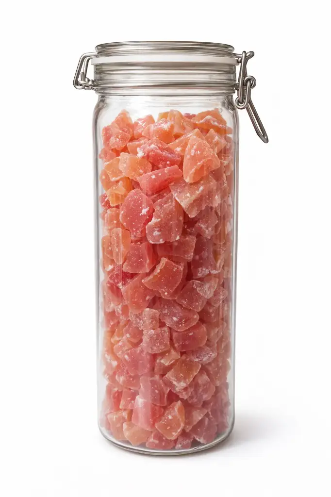 Papaya deshidratada con azúcar de caña