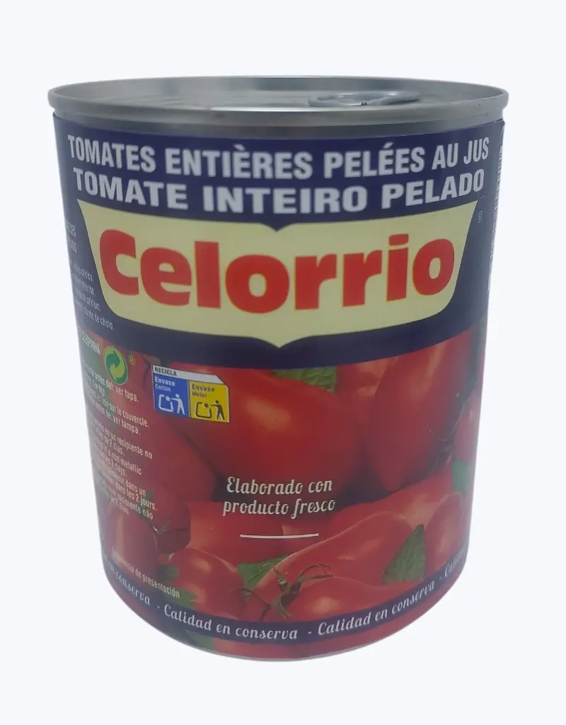 Tomate entero pelado Celorrio 240g