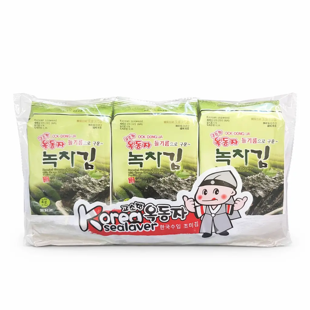 Snack de Alga sabor te verde 3X4g