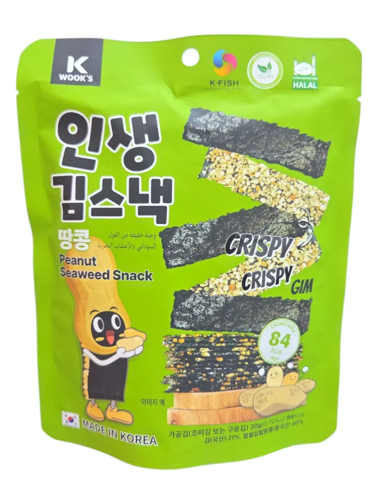 Snack de alga sabor cacahuete 20g