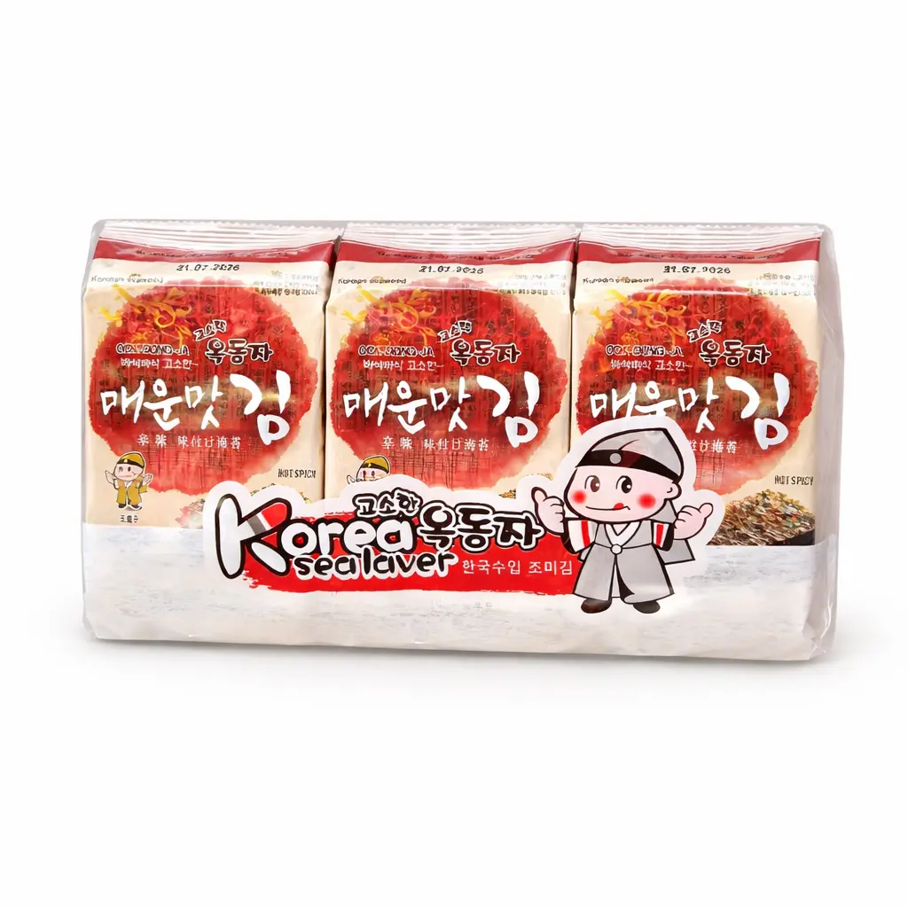Snack de Algas Koreana Picante 3 x 4 g