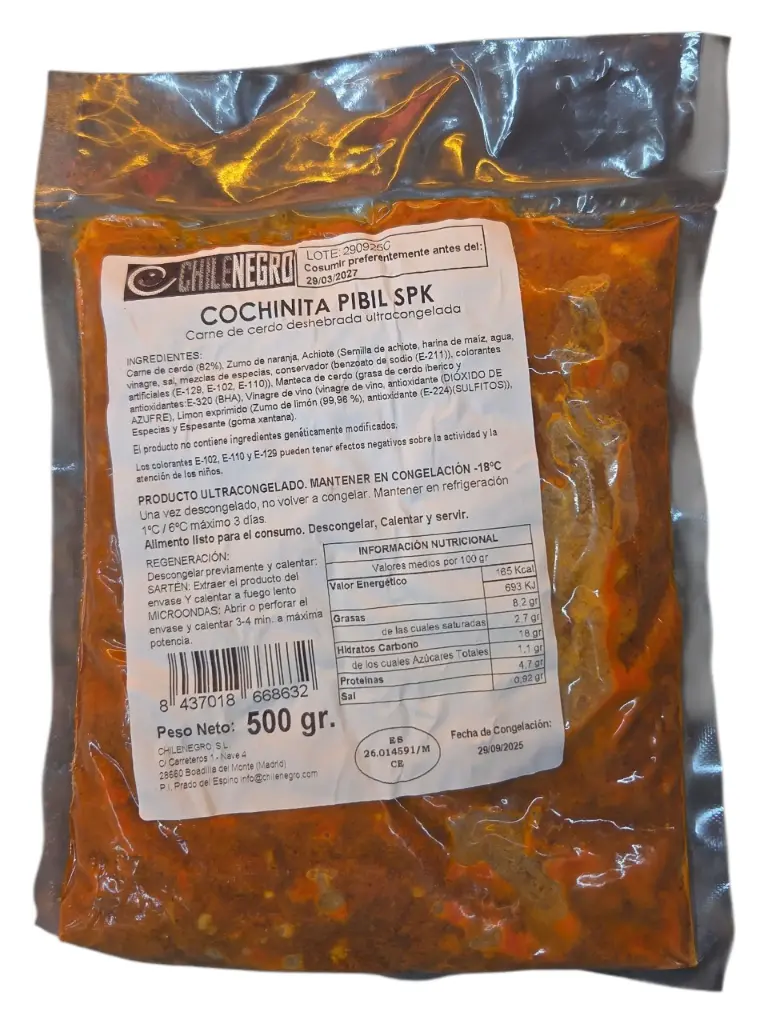 Cochinita pibil receta 500g
