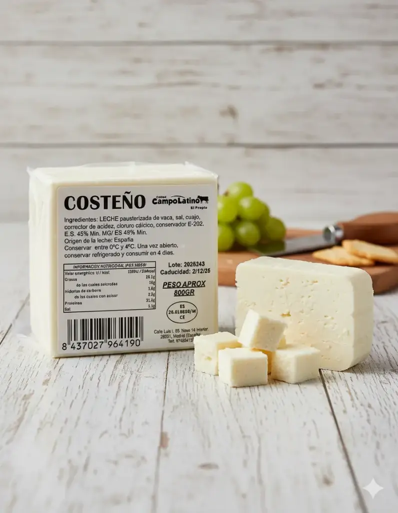 Queso Costeño Campo Latino 800g 