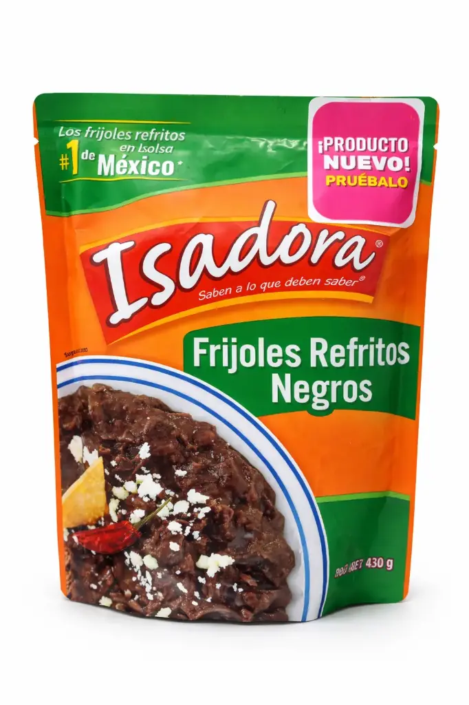 Frijoles refritos negros Isadora 430g