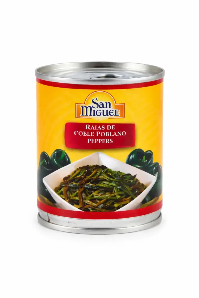 Rajas de Chile Poblano 200 g
