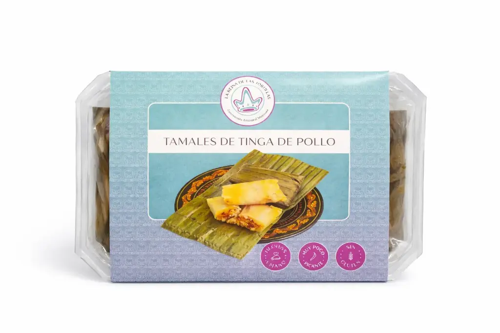 Tamales de tinga de pollo 3uds