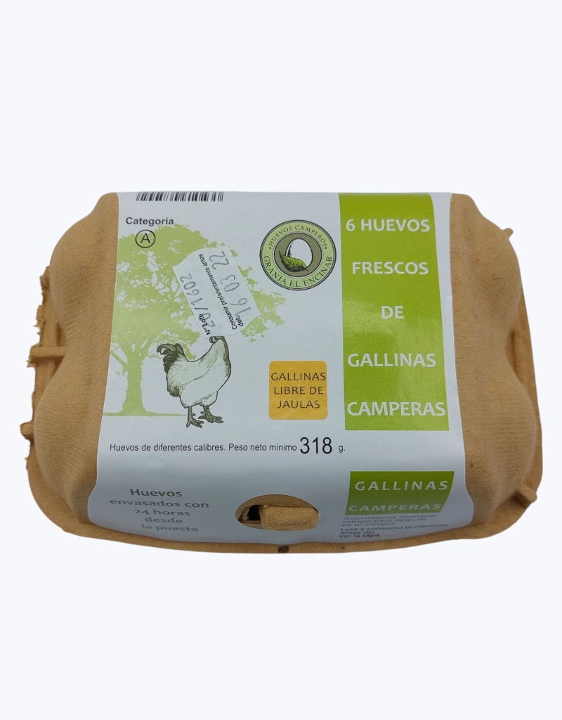 Huevos camperos 6uds