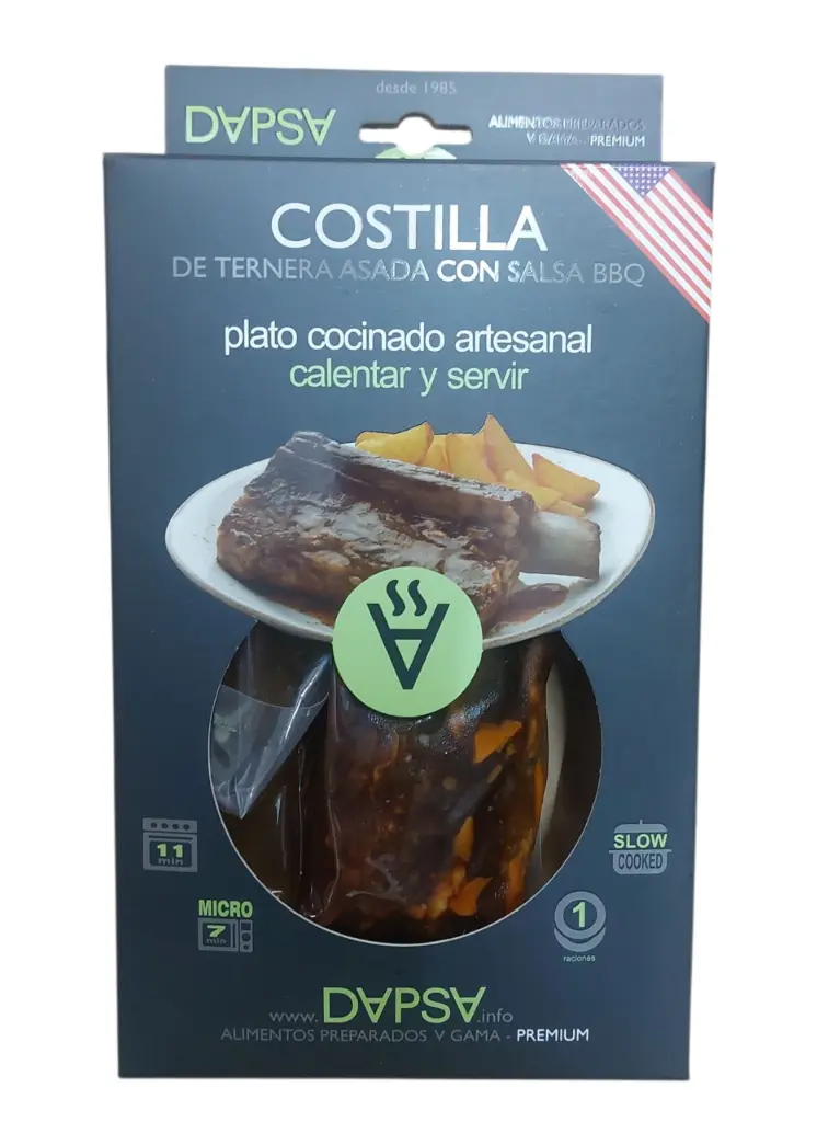 Costilla de ternera BBQ 450g DAPSA