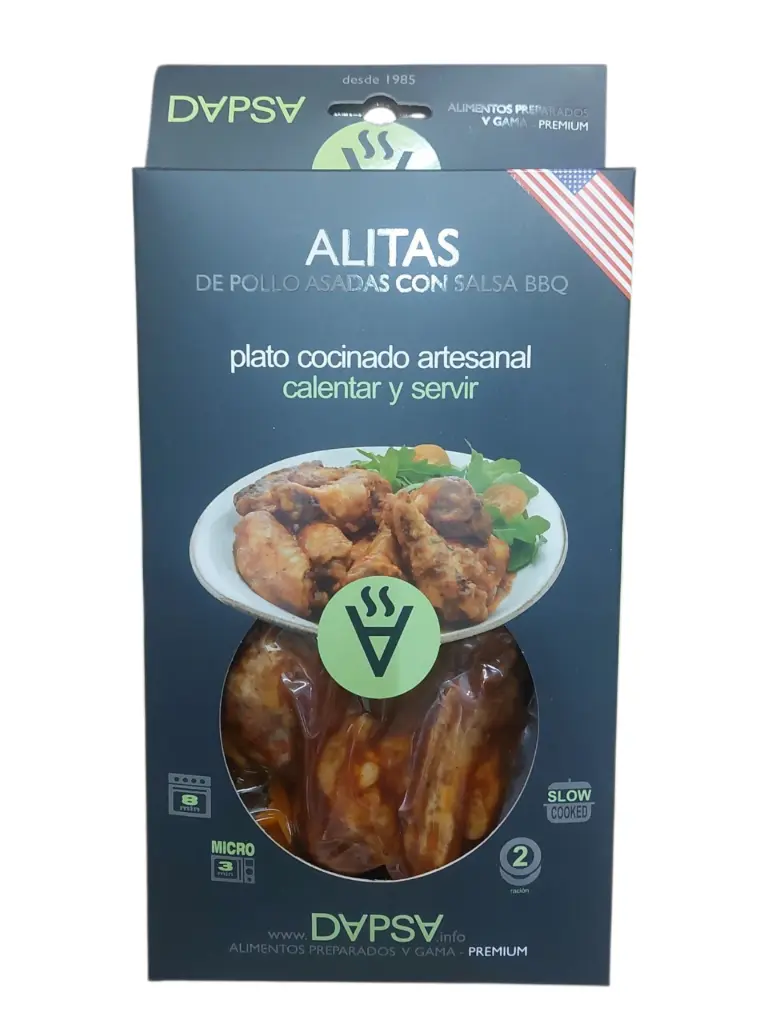Alitas de pollo asadas 350g DAPSA