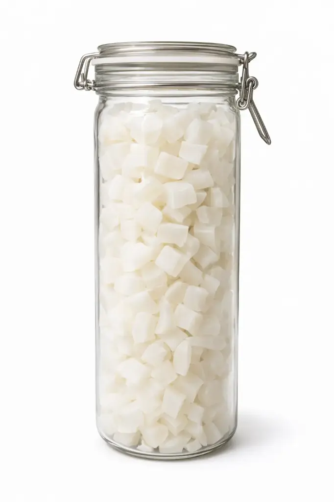 Coco trozos deshidratado