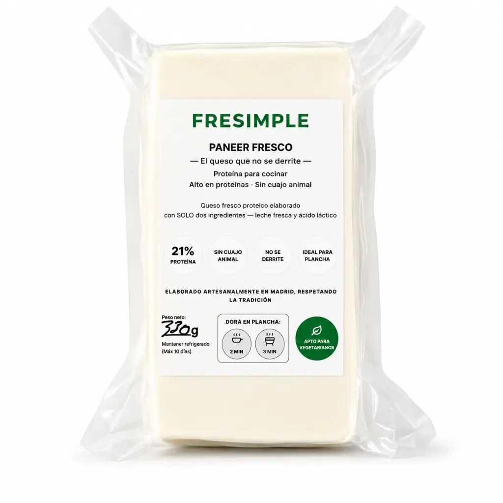 Queso Paneer fresco 330 gr
