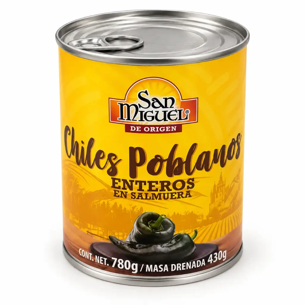 Chile Poblano San Miguel 780 g