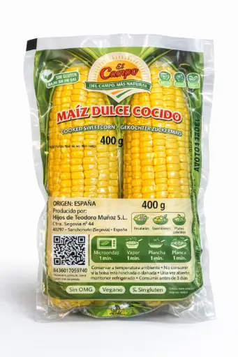 [1001081] Maiz cocido en mazorca ElCampo 400g