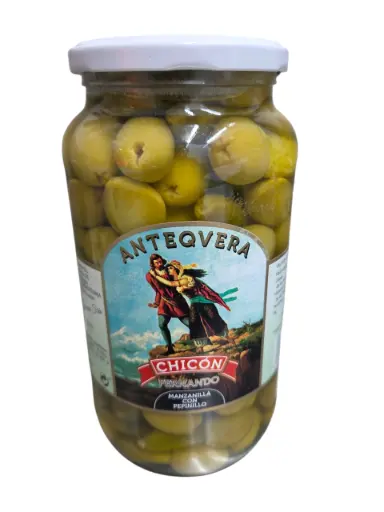 [1001332] Aceitunas manzanilla con pepinillo Chicon 500g