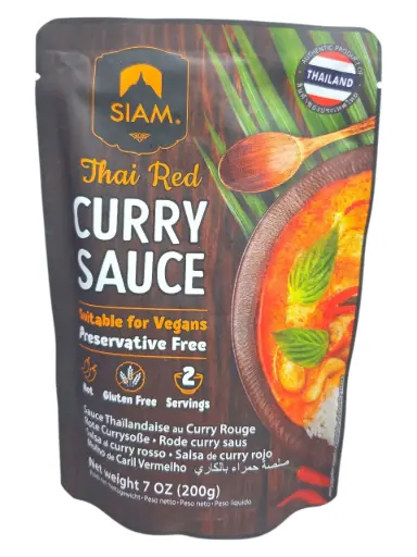 [1001991] Salsa de Curry Rojo Thai Siam 200 g