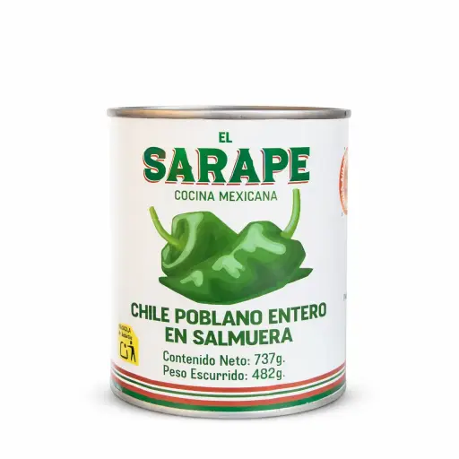 [1002071] Chile poblano ElSarape 737g