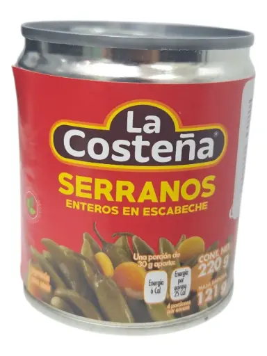 [1002298] Serranos en Escabeche La Costeña 220 g