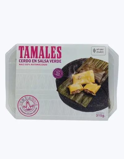 [1002113] Tamales de cerdo con salsa verde 3uds
