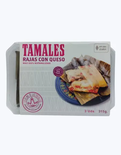 [1002116] Tamales de rajas con queso 3uds